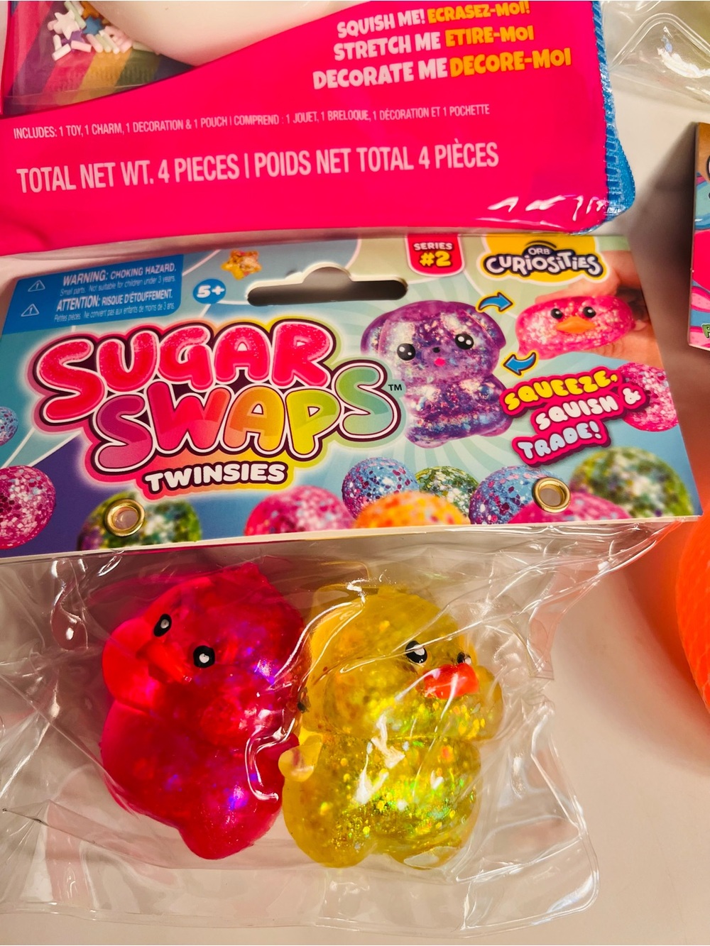 Sugar Swaps Triplets Frogs & Twinsie Chicks, Super Gummy Squish Ball, Taba Jelly - Picture 5 of 5
